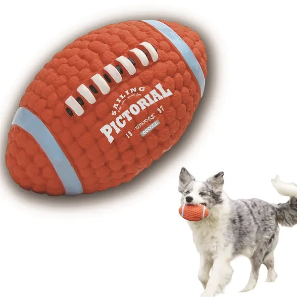 Natural Rubber Dog Chew Toy with Squeaker