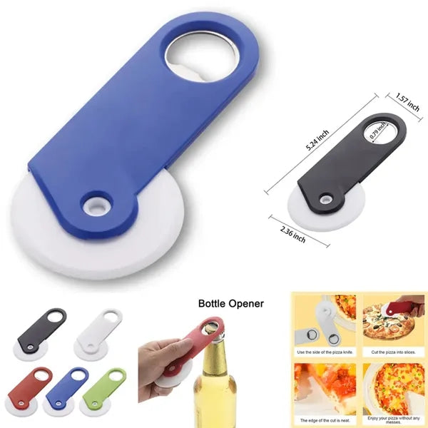 Roller Pizza Cutter With Bottle Opener