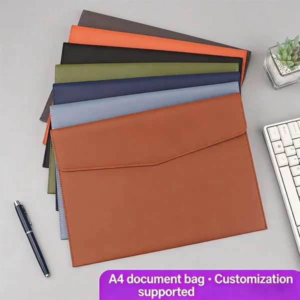 A4 Business Leather File Bag