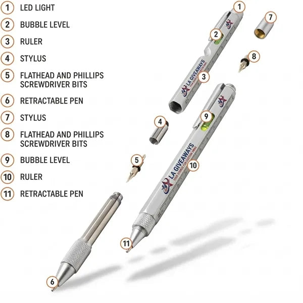 Multitool Pen Set - 2-Pack Everyday Carry Tactical Tool