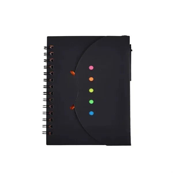 Memo Notebook With Pen And Sticky Notes