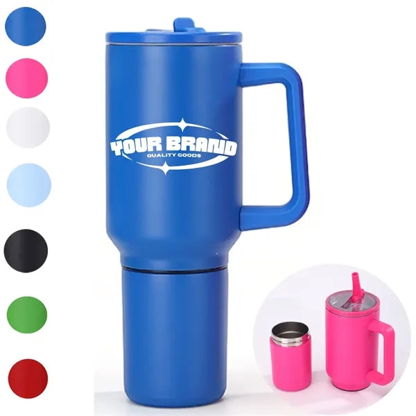 40oz 3-in-1 Handle Insulated Portable Detachable Car Mug
