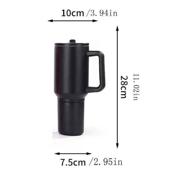40oz 3-in-1 Handle Insulated Portable Detachable Car Mug