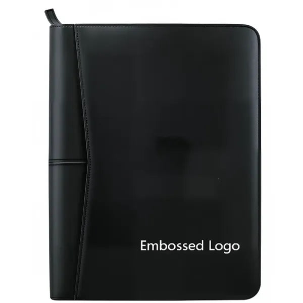 Zippered Executive Padfolio Portfolio with Notepad