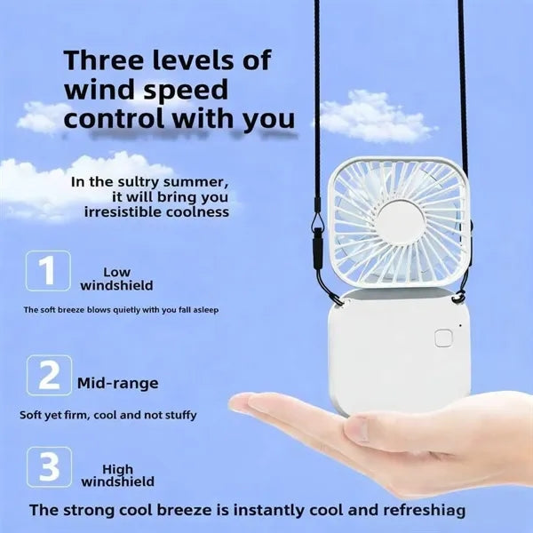 3 in 1 Portable USB Desk Foldable Handheld Neck Fan