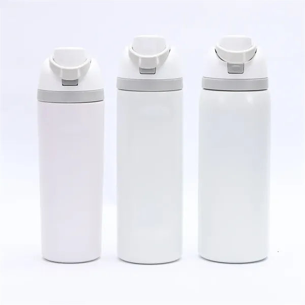 32oz Dual-Lid Stainless Steel Sports Bottle