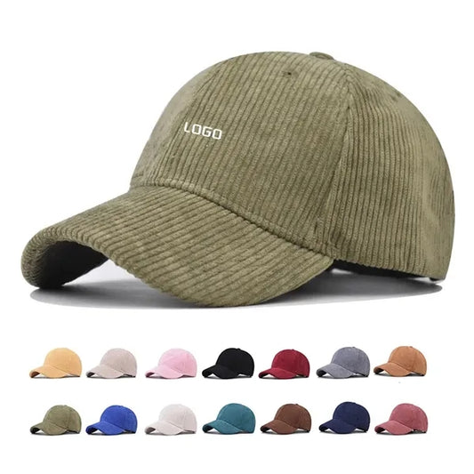 Corduroy Cotton Vintage Unisex Baseball Cap