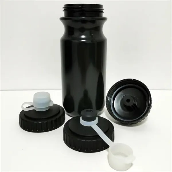 24oz HDPE Sports Squeeze Water Bottle with Silicone Spout