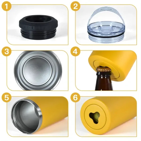 16oz 4 in 1 Tumbler with Bottle Opener