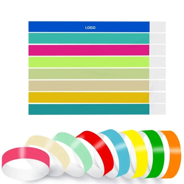 Waterproof Colorful Tyvek Wristband Bracelets