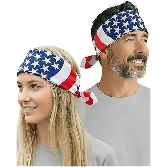 American Flag Bandana Headband