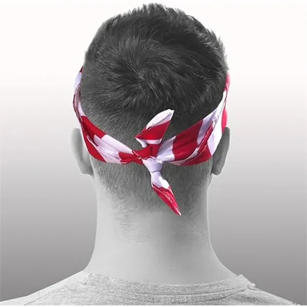 American Flag Bandana Headband