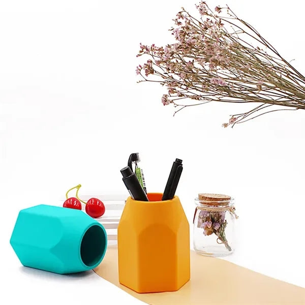 Silicone Soft Creative Pen Holder Desktop Organizer
