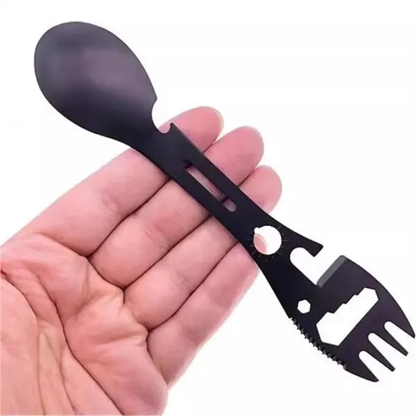 Camping Multitool Utensil Stainless Travel Gear