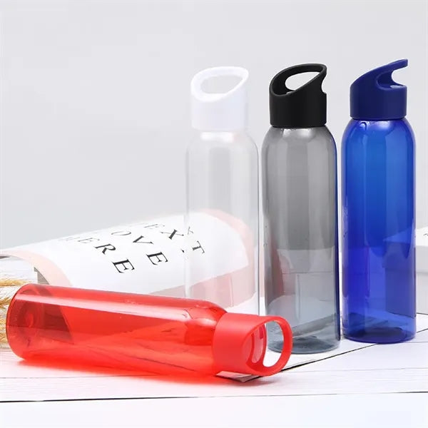 Portable 22oz Plastic Outdoor Sports Water Bottle W/ Handle