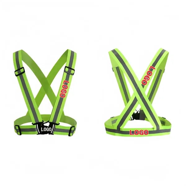 Adjustable Reflective Safety Vest Harness for Night Running