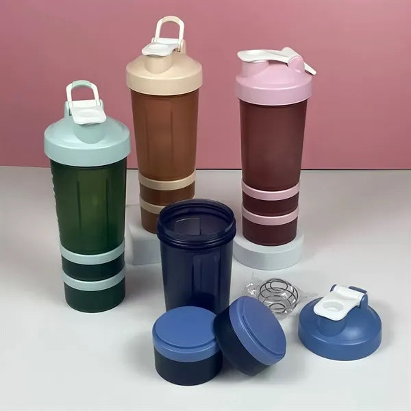 450ml three-layer shake cup