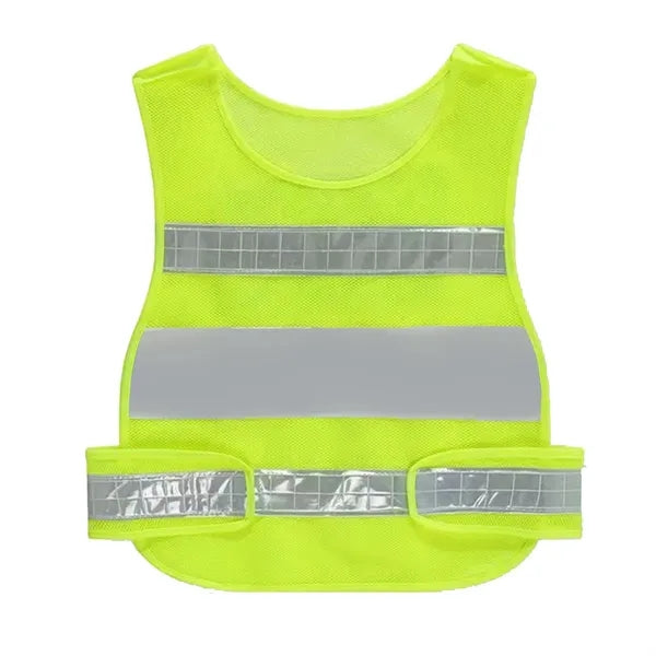 Mesh Reflective Gourd Safety Vest with Pockets for Outdoor