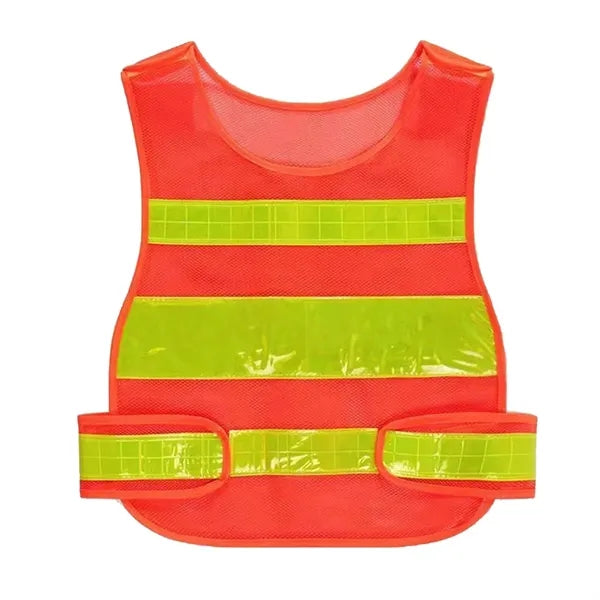 Mesh Reflective Gourd Safety Vest with Pockets for Outdoor