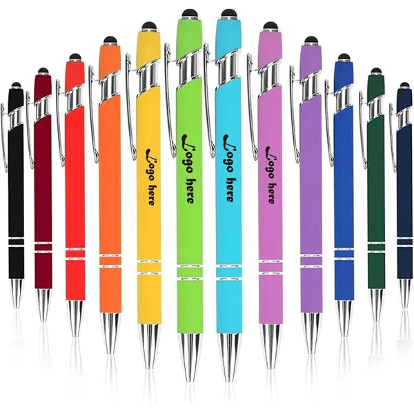 2-in-1 Stylus Retractable Ballpoint Pen