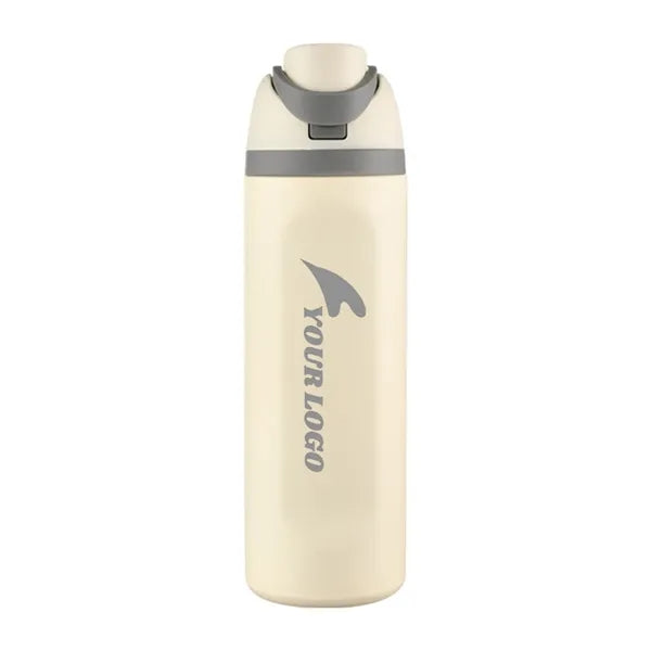 24oz Insulated Stainless Steel Water Bottle with Straw
