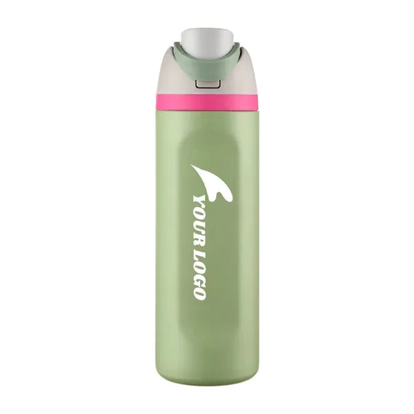24oz Insulated Stainless Steel Water Bottle with Straw