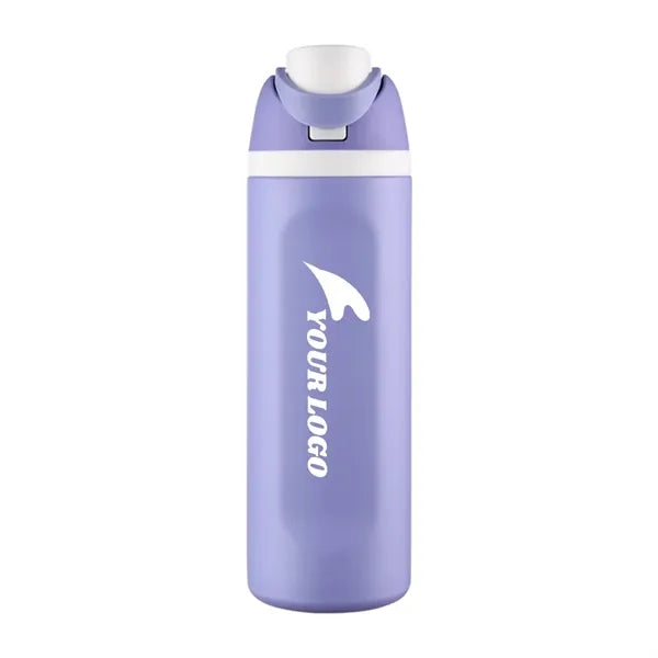 24oz Insulated Stainless Steel Water Bottle with Straw