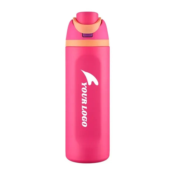 24oz Insulated Stainless Steel Water Bottle with Straw