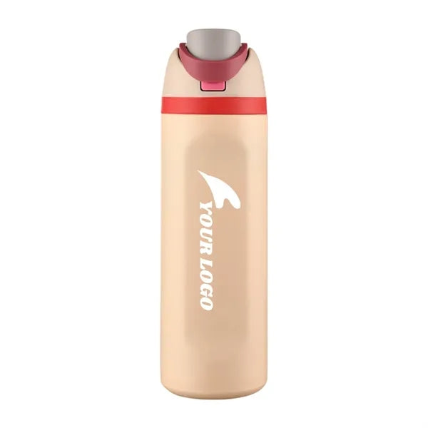 24oz Insulated Stainless Steel Water Bottle with Straw