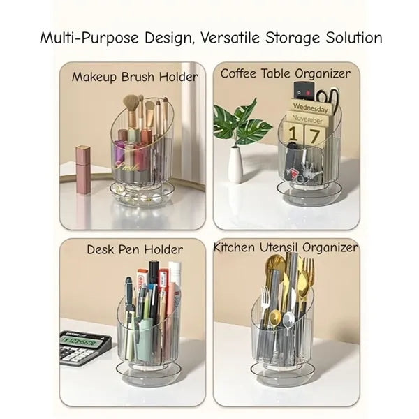 360 Rotate Makeup Brush Holder Organizer for Vanity