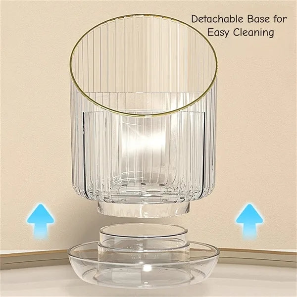 360 Rotate Makeup Brush Holder Organizer for Vanity