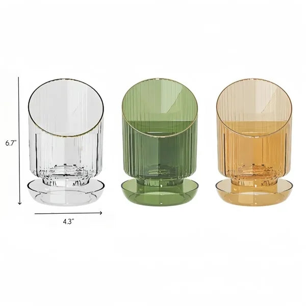 360 Rotate Makeup Brush Holder Organizer for Vanity