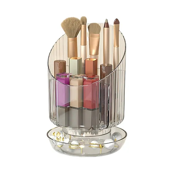 360 Rotate Makeup Brush Holder Organizer for Vanity