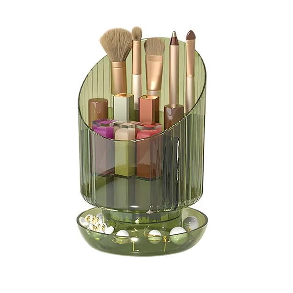 360 Rotate Makeup Brush Holder Organizer for Vanity