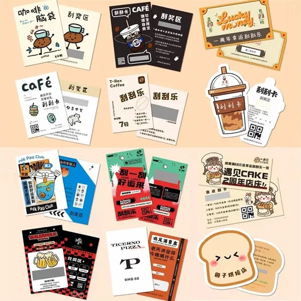 3.5 x 5.5 Custom Scratchcards