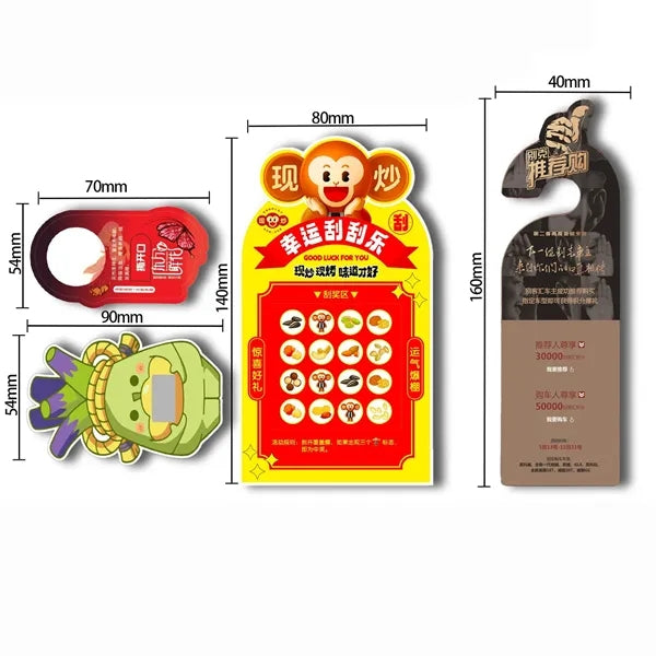 3.5 x 5.5 Custom Scratchcards