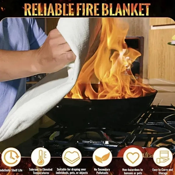Emergency Fire Blanket for Kitchen, Home & Outdoor Safety