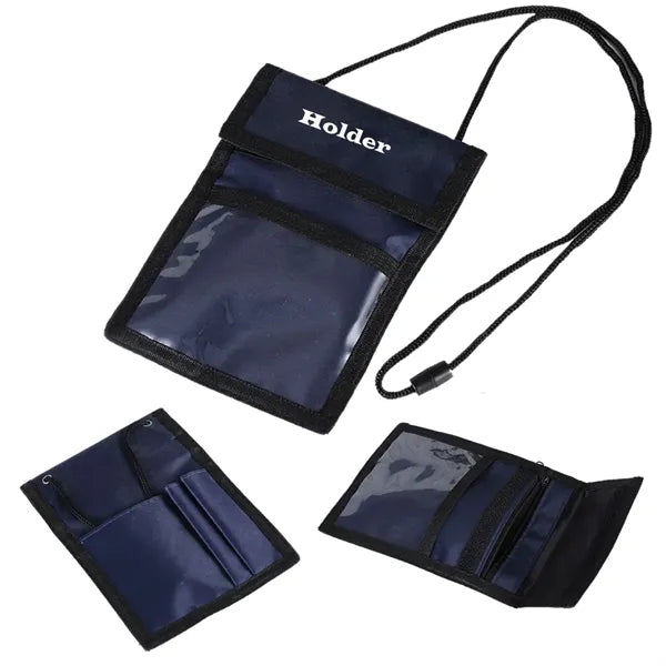 Travel Neck Pouch Passport Holder Wallet