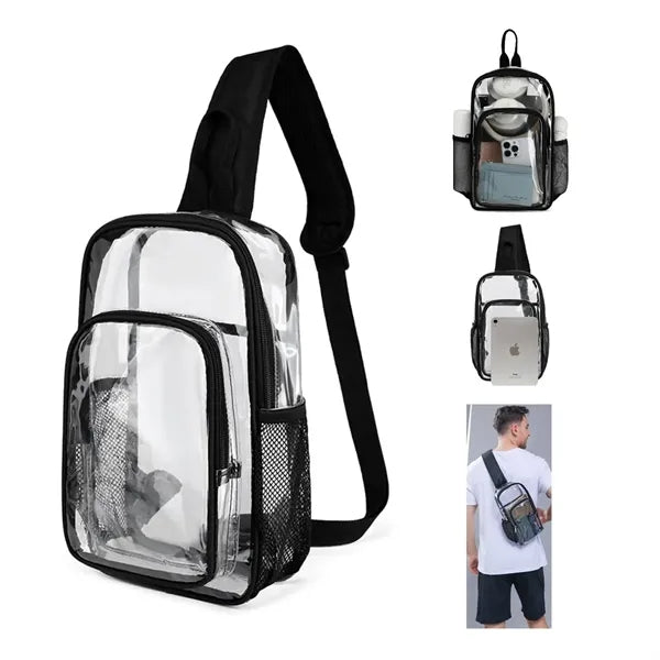 Transparent Crossbody Sling Backpack Stadium Approved