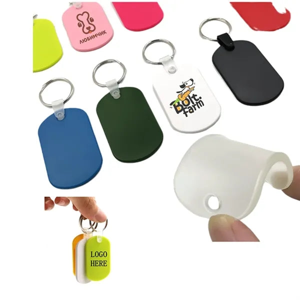 PVC Motel Keychain Pet Tag