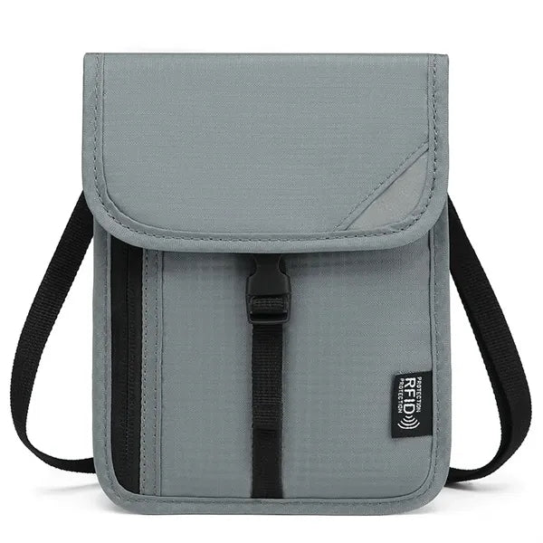 Travel Wallet Neck Pouch with RFID Blocking