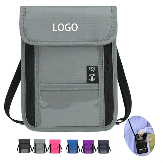 Travel Neck Wallet with RFID Blocking