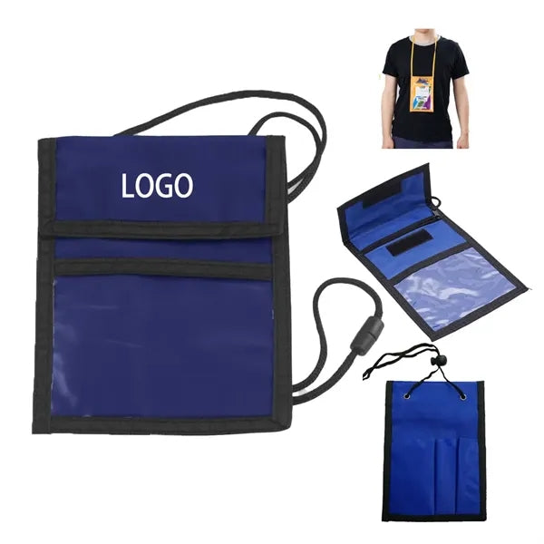 Event Badge Holder Lanyard Neck Wallet