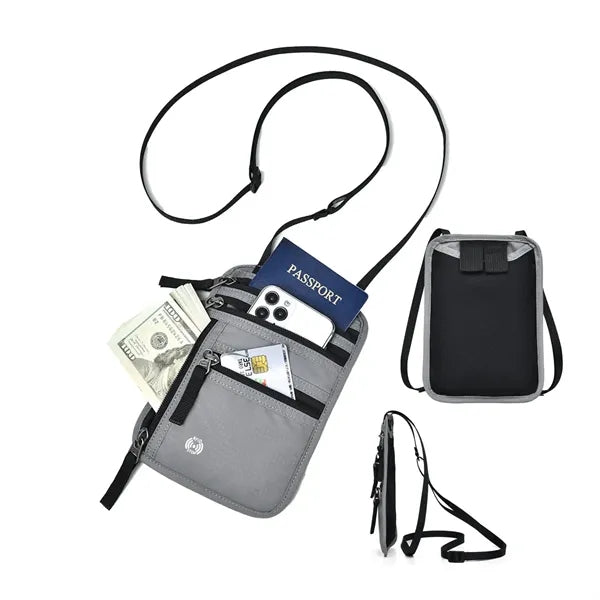 RFID Blocking Passport Neck Wallet