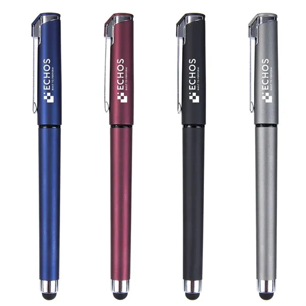 Premium Soft Touch Gel Pen With Stylus