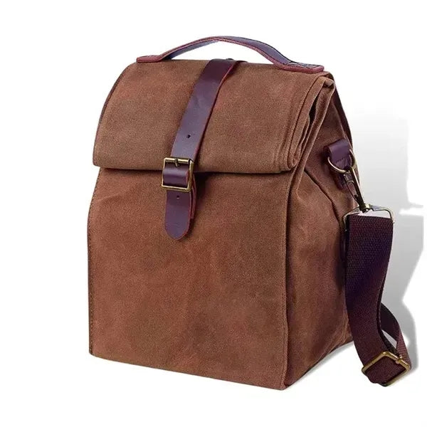 Vintage Waxed Canvas Cooler Tote 12L
