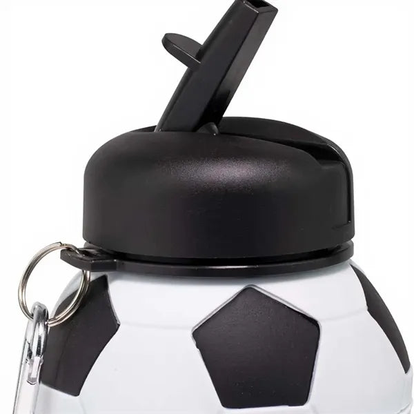 Foldable Silicone Soccer Water Bottle