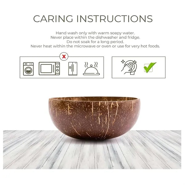 Polished Coconut Bowl Set
