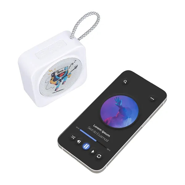 Wireless Speaker with Woven Carry Loop