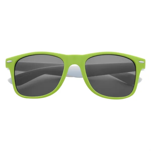 Full Color Colorblock Malibu Sunglasses